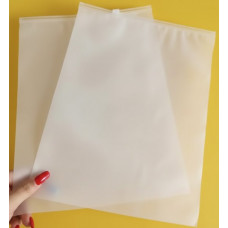 Матовий SLIDER пакет з білим замком 400х600мм З Логотипом