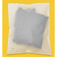 Matowa torba SLIDER z białym zamkiem 500x600mm z logo