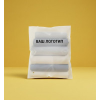 Matowa torba SLIDER z białym zamkiem 500x600mm z logo