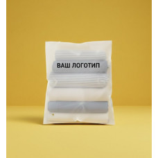 Матовий SLIDER пакет з білим замком 500х600мм З Логотипом