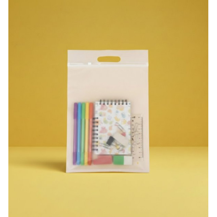 Матовий SLIDER пакет з білим замком 230х300мм З ручкою та Логотипом