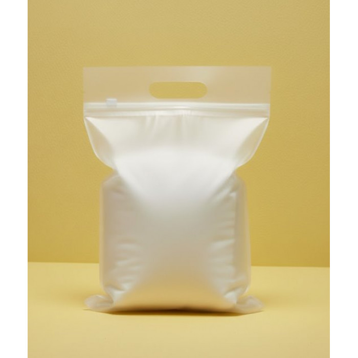 Матовий SLIDER пакет з білим замком 300х400мм З ручкою та Логотипом