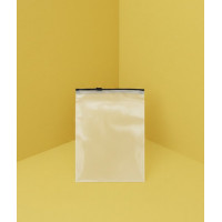 Matowa torba SLIDER z czarnym zamkiem 150x200mm z logo