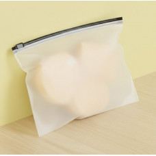 Матовий SLIDER пакет з чорним замком 200х150мм З Логотипом