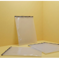 Матовый пакет SLIDER с черным замком 200х250мм С Логотипом