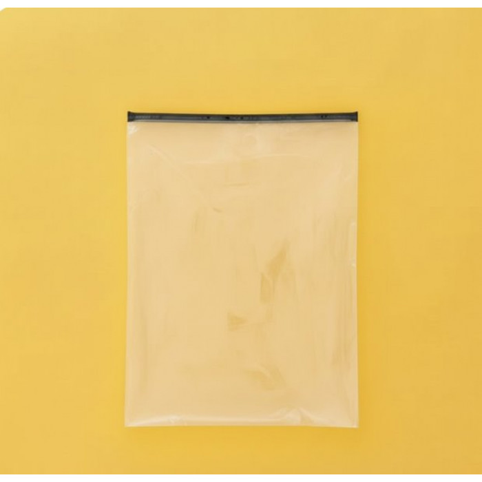 Матовий SLIDER пакет з чорним замком 200х300мм З Логотипом