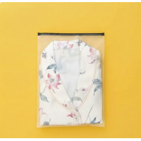 Матовий SLIDER пакет з чорним замком 200х300мм З Логотипом