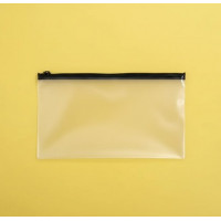 Matowa torba SLIDER z czarnym zamkiem 250x200mm z logo