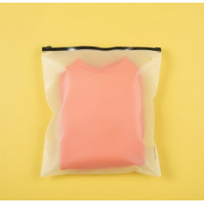 Матовий SLIDER пакет з чорним замком 250х250мм З Логотипом