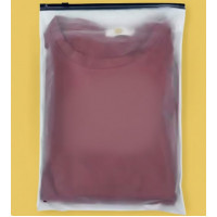 Матовий SLIDER пакет з чорним замком 350х450мм З Логотипом