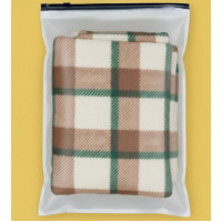 Матовий SLIDER пакет з чорним замком 350х450мм З Логотипом