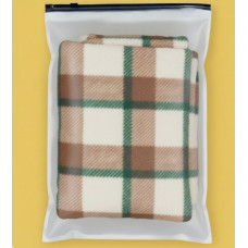 Матовий SLIDER пакет з чорним замком 350х450мм З Логотипом