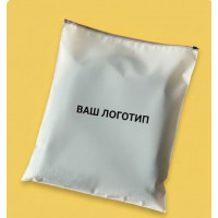 Matowa torba SLIDER z czarnym zamkiem 400x500mm z logo