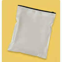 Matowa torba SLIDER z czarnym zamkiem 400x500mm z logo