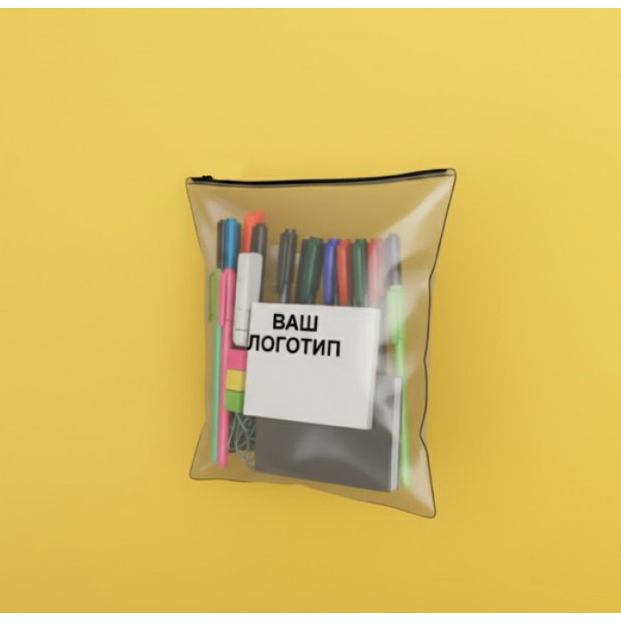 Матовий двосторонній SLIDER пакет 280х350мм З чорним замком та Логотипом