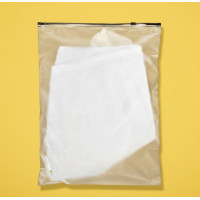 Матовый двухсторонний пакет SLIDER 300х400мм С черным замком и Логотипом