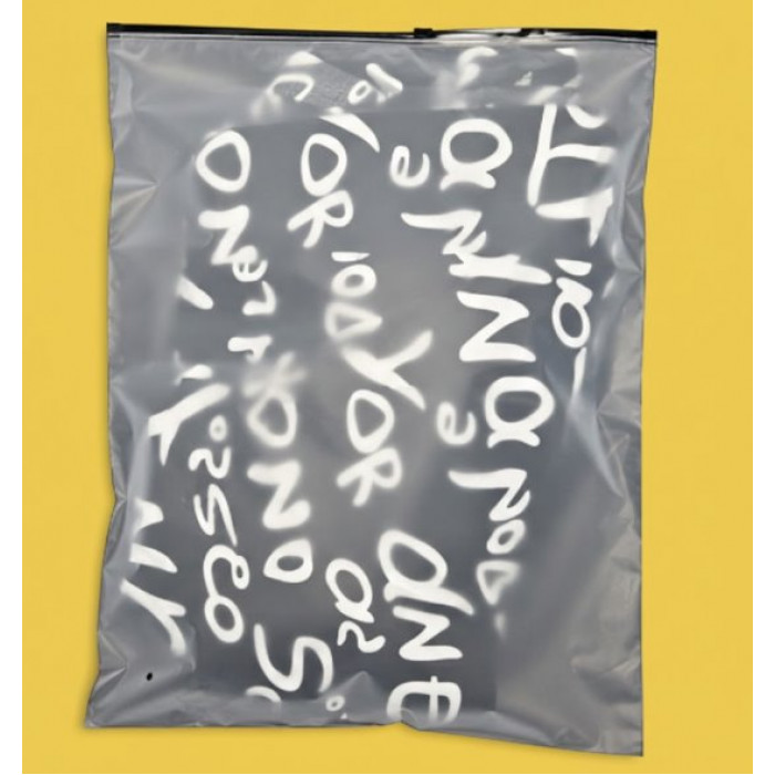 Матовий двосторонній SLIDER пакет 400х500мм З чорним замком та Логотипом