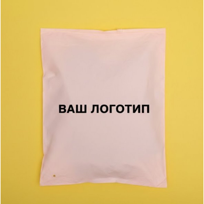 Матовий рожевий SLIDER пакет 280х350мм З замком в тон та Логотипом
