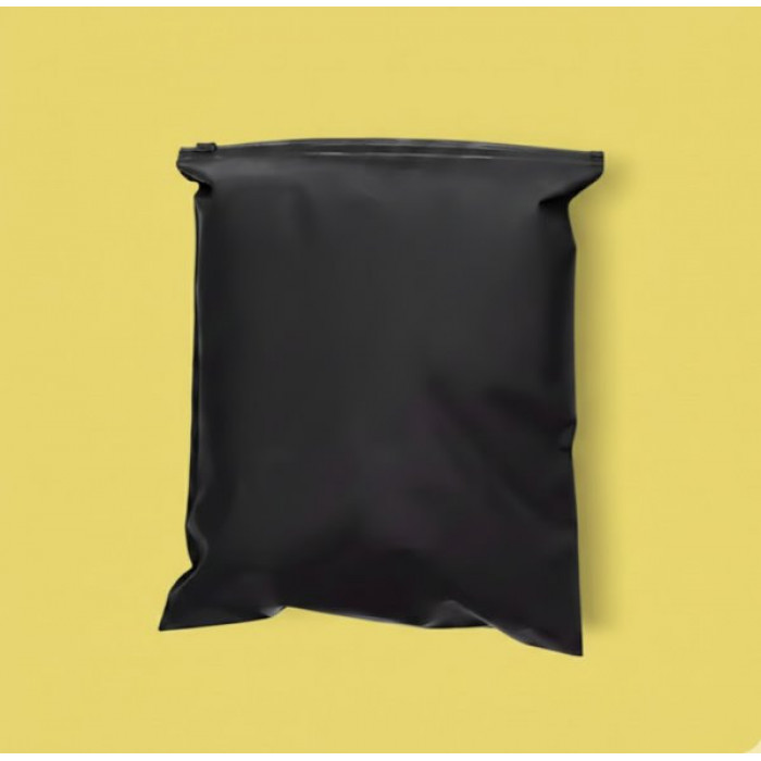 Матовий чорний SLIDER пакет 170х250мм З замком в тон та Логотипом