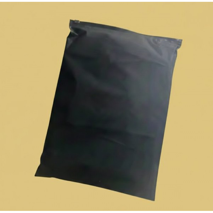 Матовий чорний SLIDER пакет 350х450мм З замком в тон та Логотипом