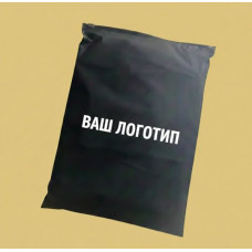 Матовий чорний SLIDER пакет 350х450мм З замком в тон та Логотипом