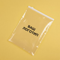 Torba transparentna SLIDER 150x200 mm z białym lub kolorowym zapięciem i Twoim logo