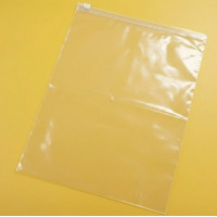 Torba transparentna SLIDER 180x220 mm z białym lub kolorowym zamkiem i Twoim logo