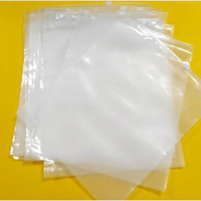 Глянцевий прозорий SLIDER пакет 180х220 мм З білою чи кольоровою застібкою та Вашим Логотипом