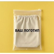 Глянцевий прозорий SLIDER пакет 200х250 мм З білою чи кольоровою застібкою та Вашим Логотипом