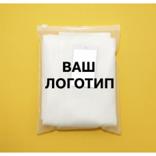 Глянцевий прозорий SLIDER пакет 200х300 мм З білою чи кольоровою застібкою та Вашим Логотипом