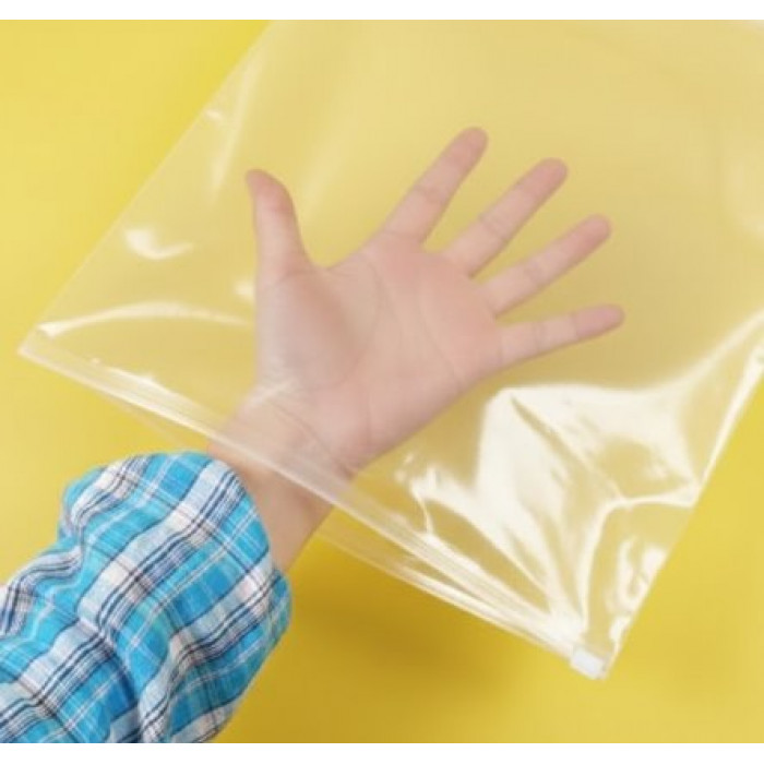 Глянцевий прозорий SLIDER пакет 220х300 мм З білою чи кольоровою застібкою та Вашим Логотипом