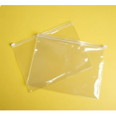 Глянцевий прозорий SLIDER пакет 250х200 мм З білою чи кольоровою застібкою та Вашим Логотипом