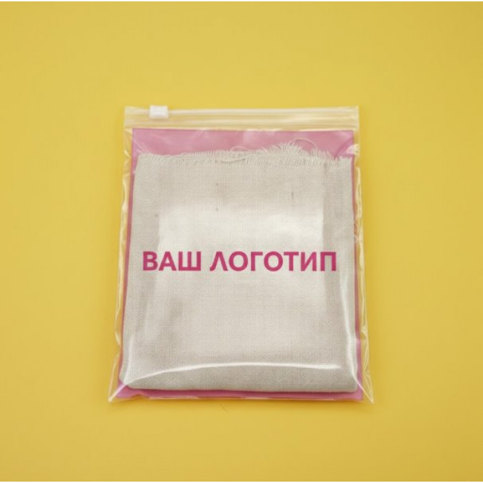 Глянцевий прозорий SLIDER пакет 300х350 мм З білою чи кольоровою застібкою та Вашим Логотипом