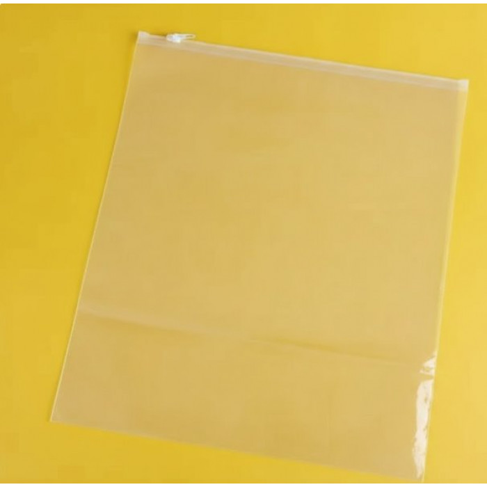 Глянцевий прозорий SLIDER пакет 300х400 мм З білою чи кольоровою застібкою та Вашим Логотипом