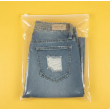 Глянцевий прозорий SLIDER пакет 350х450 мм З білою чи кольоровою застібкою та Вашим Логотипом