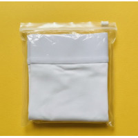 Torba transparentna SLIDER 400x400 mm z białym lub kolorowym zapięciem i Twoim logo