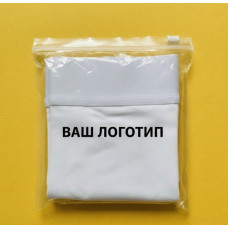 Глянцевий прозорий SLIDER пакет 400х400 мм З білою чи кольоровою застібкою та Вашим Логотипом