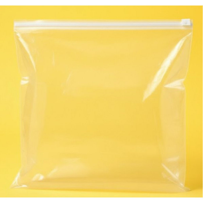 Глянцевий прозорий SLIDER пакет 400х450 мм З білою чи кольоровою застібкою та Вашим Логотипом