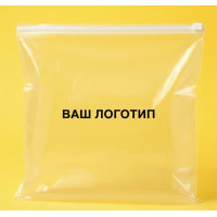 Torba transparentna SLIDER 400x450 mm z białym lub kolorowym zapięciem i Twoim logo