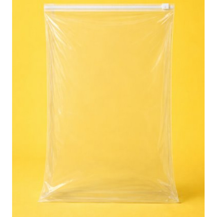 Глянцевий прозорий SLIDER пакет 400х500 мм З білою чи кольоровою застібкою та Вашим Логотипом