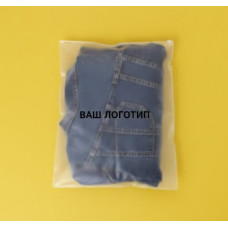 Глянцевий прозорий SLIDER пакет 400х500 мм З білою чи кольоровою застібкою та Вашим Логотипом