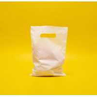 Opakowanie na banany 17x24cm, kolor biały, z Twoim logo