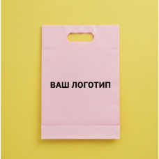 Пакет Банан 20х30см Рожевого Кольору З Вашим Логотипом