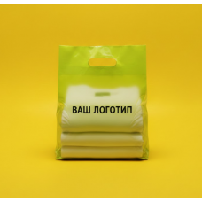 Пакет Банан 20х30см Салатового Кольору З Вашим Логотипом