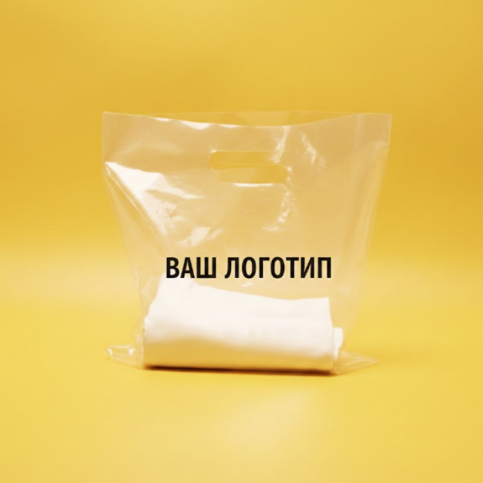 Пакет Банан 30х30см Прозорий Глянцевий З Вашим Логотипом