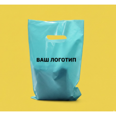 Пакет Банан 30х40см Бірюзовий Глянцевий З Вашим Логотипом