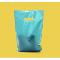 Пакет Банан 30х40см Бірюзовий Глянцевий З Вашим Логотипом