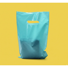 Пакет Банан 30х40см Бірюзовий Глянцевий З Вашим Логотипом