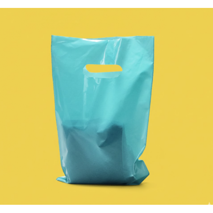 Пакет Банан 30х40см Бірюзовий Глянцевий З Вашим Логотипом