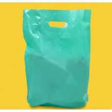 Пакет Банан 30х40см Бірюзовий Глянцевий З Вашим Логотипом